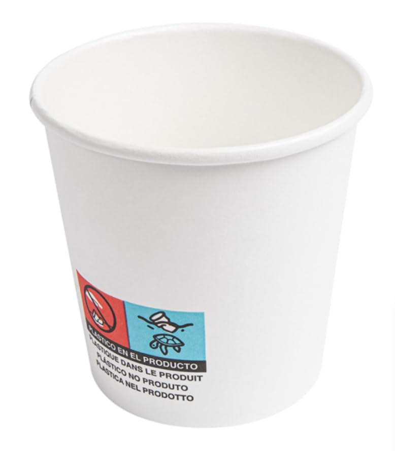 Vasos De Papel Ecológicos Compostables Biodegradables Desechables, Apto para bebidas calientes y frías, agua, café, 1000 unidades (12oz - 360 ml)