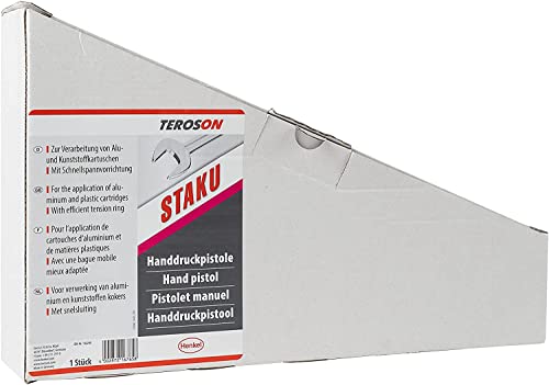 TEROSON ET Staku Pistol, Cartridge Gun for Single Cartridges (290ml, 300ml, 310ml) and easy application, 1x Caulking Tool - Image 2