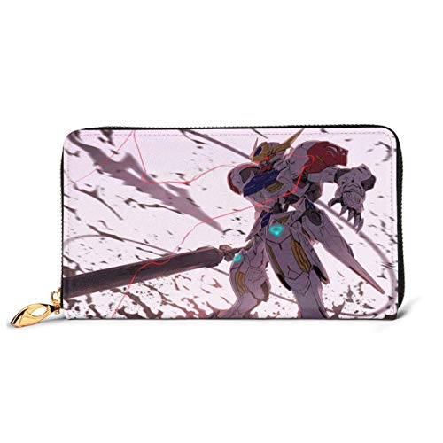Preisvergleich Produktbild XCNGG Gundam Anime Brieftasche Brieftasche Herren und Damen Leder Kreditkartenetuis sind einzigartig angepasst, DIY angepasst, Trendige Coole Brieftaschen, Unisex