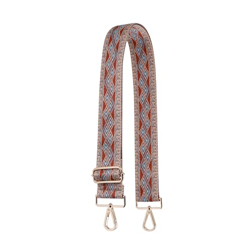 Image of Purse Straps Replacement Wide Crossbody Shoulder Strap for Bags Purse Extender Accessories Guitar Straps, Gold Buckle-345, 1.5 inches x 55 inches, new