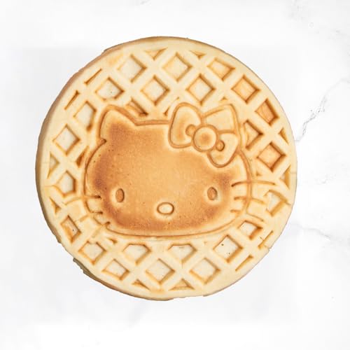 Image of Uncanny Brands Hello Kitty Red Waffle Maker - Make Hello Kitty Waffles - Kitchen Appliance