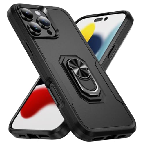 Coque iPhone 14 Plus double couche noire pour le quotidien
