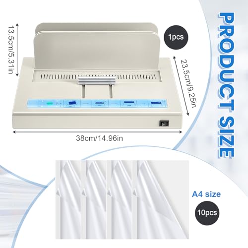 Dinifee WNE-DINIFEE-0069 110V Thermal Binding Machine 500 Sheets Capacity Book Binding Material 1-50 Mm Binding Thickness Binding Machine A3/A4/A5 Document Heat Binder thumb #1