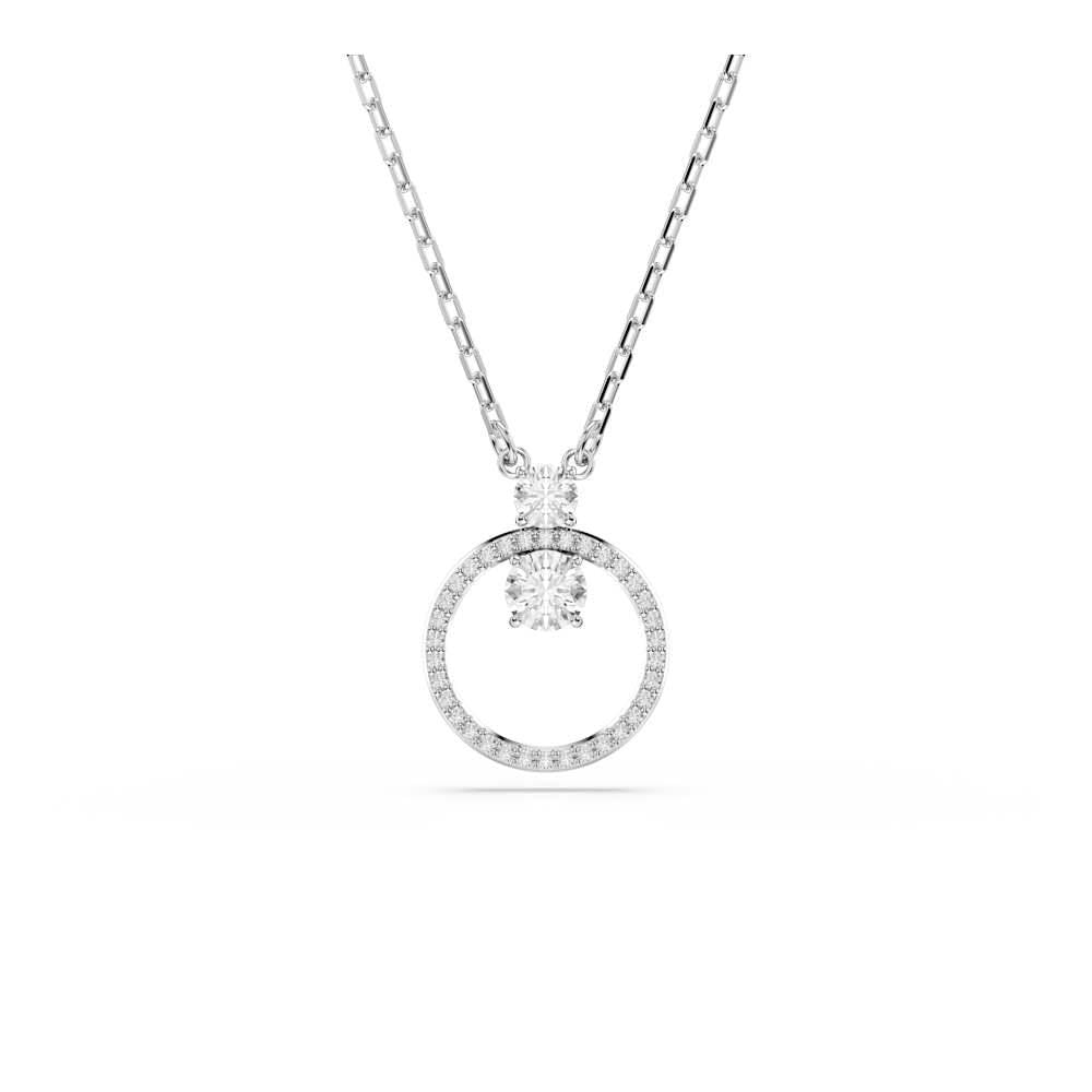 swarovski Constella pendant, Pavé, Round cut, White, Rhodium plated-picture-25