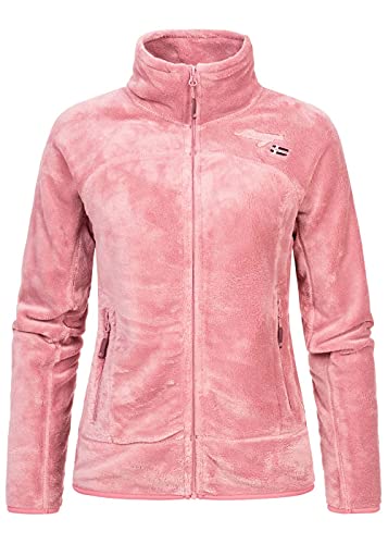 Geographical Norway Upaline Lady - Fleece Fine Frauen Warm Fermetur Zip - Jacke Herbst Winter Frühling Warm Frauen - Long Sleeve Pullover Pelz Weich Komfort Outdoor (Hell Rose M-Größe 2)