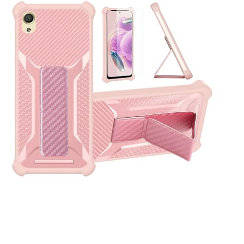 Aroepurt Coque pour Sony Xperia X Coque Étui Case Cover Hybride [avec Protection d'écran en Verre trempé] [Support magnétique Pliable] [givré résistant...