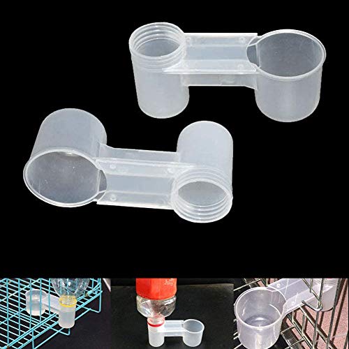 Wisboey 15 Stück Soda-Wasserflasche aus Kunststoff, Vogeltränke, Futtertränke, Hühnertauben, Futternapf, Futterzubehör, Tierfutter