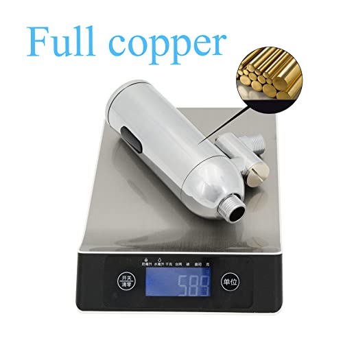 Automatic Touchless Urinal Flush Valve - Hands-Free, Motion Sensor Copper, Three Outlet Pipes, Wall Mounted&Adjustable Water Flow, Dc 6V, Ideal For Public Restrooms, English Installation Guide. #TOP7