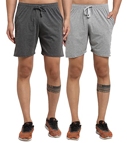 Image of Mack Jonney Cotton Blended Multi Shorts for Men (Pack of 2)-D11 0002-P