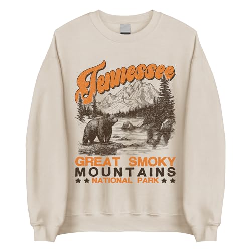 Great Smoky Mountains National Park Sweatshirt - Retro Bear Tennessee Hiking Lovers Crewneck