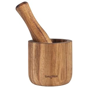 Salter Toronto Wooden Pestle & Mortar Set