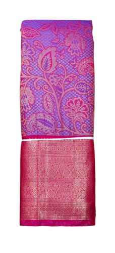 Image of VFCollections Women's Kanchipuram Silk Saree With Blouse Piece