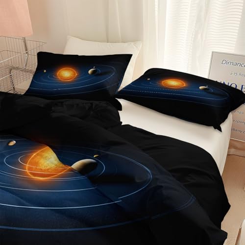 Housse de couette 200x200 système solaire pour décorer une chambre d'ado moderne - 5