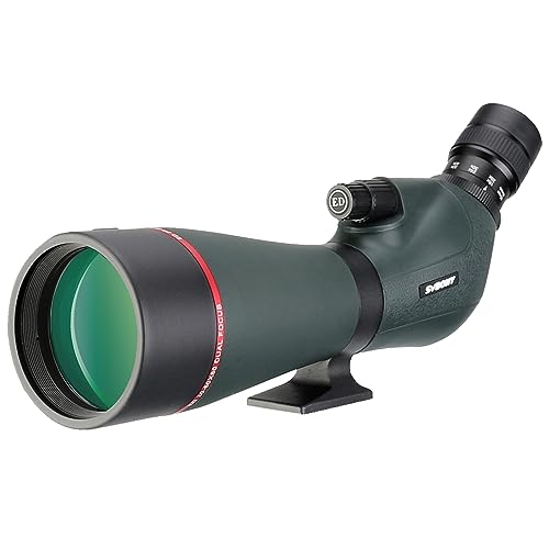 SVBONY SV406P 20-60x80 Angled Spotting Scopes, ED Dual Focus Spotter Scope for Bird Watching, IPX7...