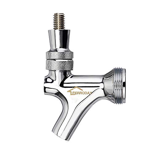 FERRODAY Stainless Steel Core Draft Beer Faucet Polished Beer Faucet for Keg Tap