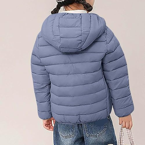 Little Girls and Boys Lightweight Puffer Jackets Waterproof Quilted Jacket Hooded Fashion Winter Down Jacket Coats4