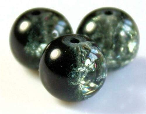 HoitoDeals 4mm Round Shape Glass Crackle Beads For Jewellery, Craft Making, Bracelets etc. (200Pcs)