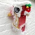 Hiseng Dog Costumes Chinese Lion Dance, Cat Cosplay Cat Clothes and Dog Costume, Funny Pet Outfit Christmas Party New Year Fancy Dress for Small Medium Dogs and Cats (XL,Red)