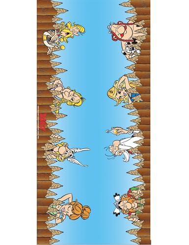 Chemin de table tissu Astérix 3 m - Multicolore