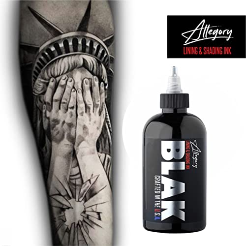 Allegory Tattoo Ink – Blak, Premium Black Tattoo Ink, Perfect For Lining And Shading, Smooth, Consistent Pigment, Vegan Friendly Tattoo Color, Organic Ink, Crafted In The Usa, 2 Oz #TOP6