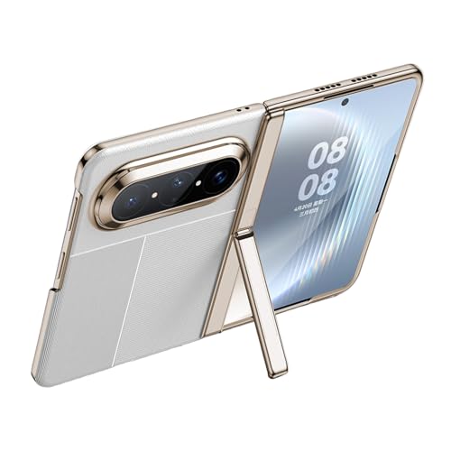 Housse cuir Huawei Pura X Max blanche : protection support idéale au quotidien