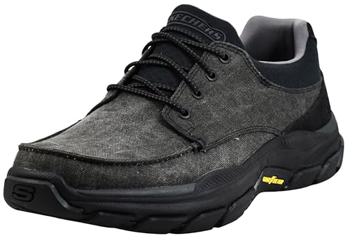 Skechers Men's Respected- Loleto Shoes, Black/Black, 9.5 M