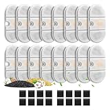 16 Pack Katzenbrunnen Filter kompatibel mit 2.1L Capsule Trinkbrunnen PLWF002, Ersatzfilter mit Vierfachem Filtersystem, Haustier Wasser-Brunnen-Filter mit Harz und Aktivkohle