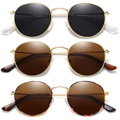 (3 Pack) Gold/Grey + Gold/Brown + Leopard/Brown