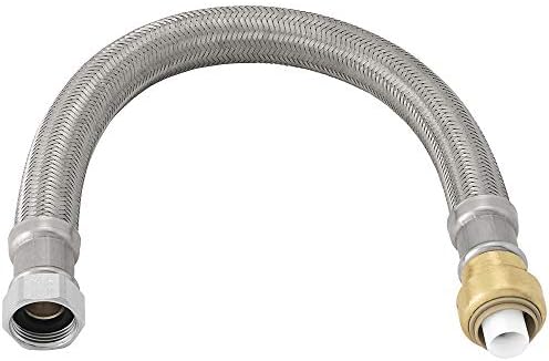 Jones Stephens C77479LF 3/4" x 3/4" FIP x 24" PlumBite Push On Water Heater Connector