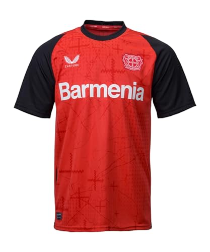 Castore Bayer 04 Leverkusen Trikot Home 2024/2025 rotschwarz L Unisex
