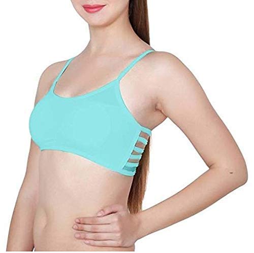 Image of Girls Cotton Lightly Padded, With Removable Pads Non-Wired Bralette Bra