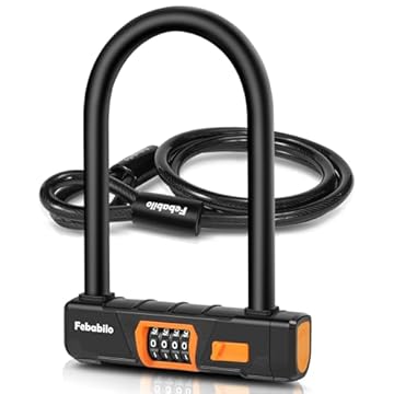u bike lock with combination