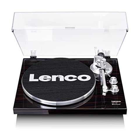 Tocadiscos Lenco LBT-188 con Bluetooth, RCA, USB, 2 velocidades y preamplificador Cover
