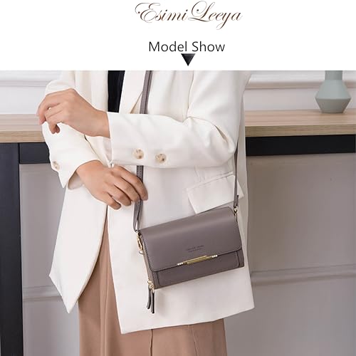 Esimileeya Compact Small Crossbody Bags for Women Trendy Clutch Handbag Purses for Women Lady Cell Phone Wallet Shoulder Bag3