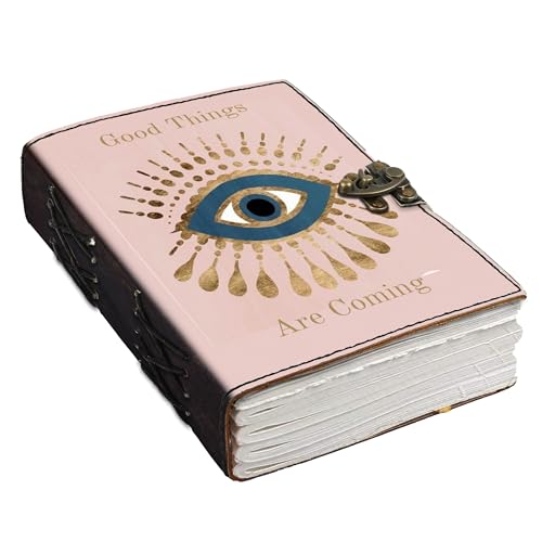 Image of DI-KRAFT Customize Diary with Name with Beautiful UV Prints | Customized Leather Writing Diary Unruled White Paper Journal Personal Notepad Sheets Daily Planner for Gifting (Pattern 22)
