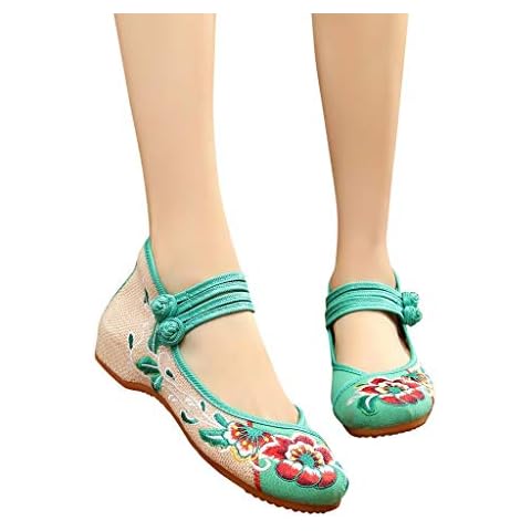 Dorical Accesorios Zapatos Planos estilo Vintage para Mujer Cover