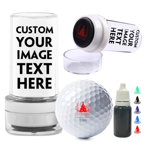 Hdsd Custom Golf Ball Stamp Personalized Golf Balls Marker With Your Logo Picuture Text (Use Our Templates)