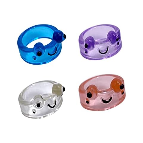 Matching Best Friends BFF Rings for Couple Tiktok Y2k Couple Rings Love Heart Moon Star Planet Rings for Women Men Girls Love Promise Rings Jewelry, No Gemstone Cover
