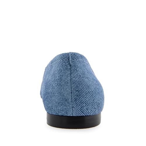 Aerosoles Women's Amelie Ballet Flat, Blue Jean Denim Suede, 6.53