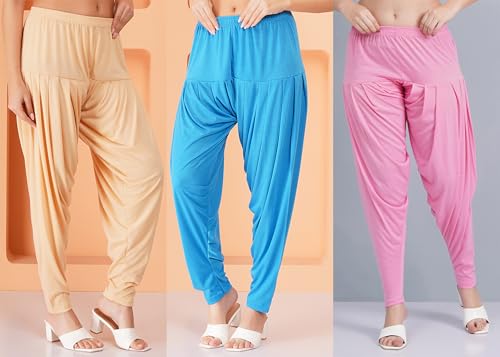 Image of Buy That Trendz Patiala Salwar for Women Relaxed Fit Viscose Patiyala Salwar Harem Bottom Pants