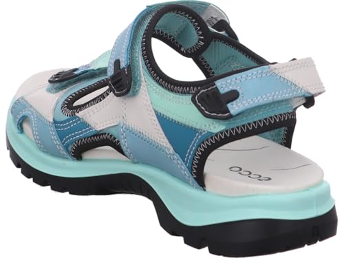 ECCO Women's Yucatan Sport Sandal, Aquatic Patchwork, 4-4.52