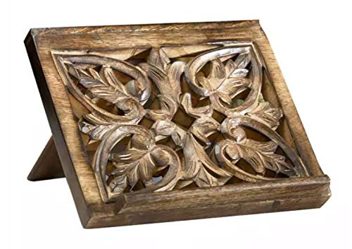 Christian Brands Ornate Wood Carved Bible/Missal Stand