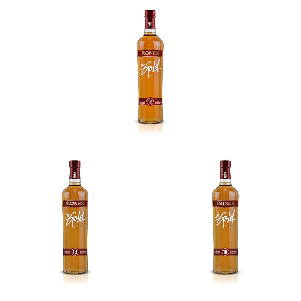 Grappa Riserva Invecchiata 18 Mesi La Gold Roner, 0,7 ℓ (Packung mit 3)
