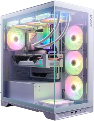 XPG Invader X BTF chasis de PC media torre blanco con ventiladores ARGB 6
