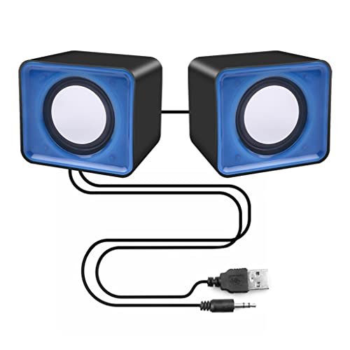 Jrechio Universel USB 2.0 Conférencier Musical 3.5 mm Mini-Enceintes stéréo Musicales for Ordinateur Portable d'ordinateur de Bureau multimédia zhengzilu