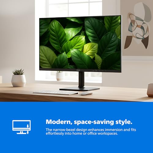 Image of Philips 22E2N1100 22 inch Computer Monitor, Full HD 1920x1080 IPS Display, 120Hz Refresh Rate, 1ms MPRT, Adaptive-Sync, LowBlue Mode, Flicker-Free, HDMI & VGA, 4 Year Advance Replacement Warranty