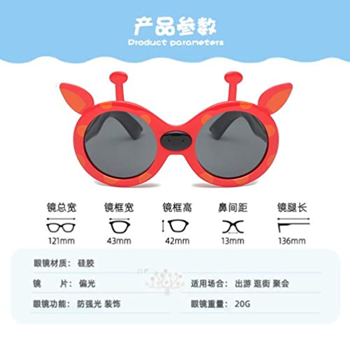 Cartoon Children's Silicone Polarized Sunglasses Men and Women Children Little Fower Deer Sunglasses2