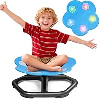 Handwell Sensory Spinning Chair for Autism with Built-in Lights & Music,Flower-Shaped Kids Swivel Chair, 360° Spinning Seat, Autistic Adhd Toys,Christmas/Birthday for Boys Girls Aged 3 4 5 6 7 8+