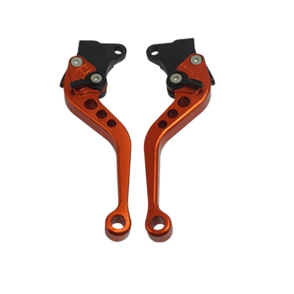 Pliqvbn Orange Clutch Brake Shafts Motorcycle Brake Handle Cnc Clutch Drum Lever Motorbike Modification Adjustable Handlebar Set For Cg125