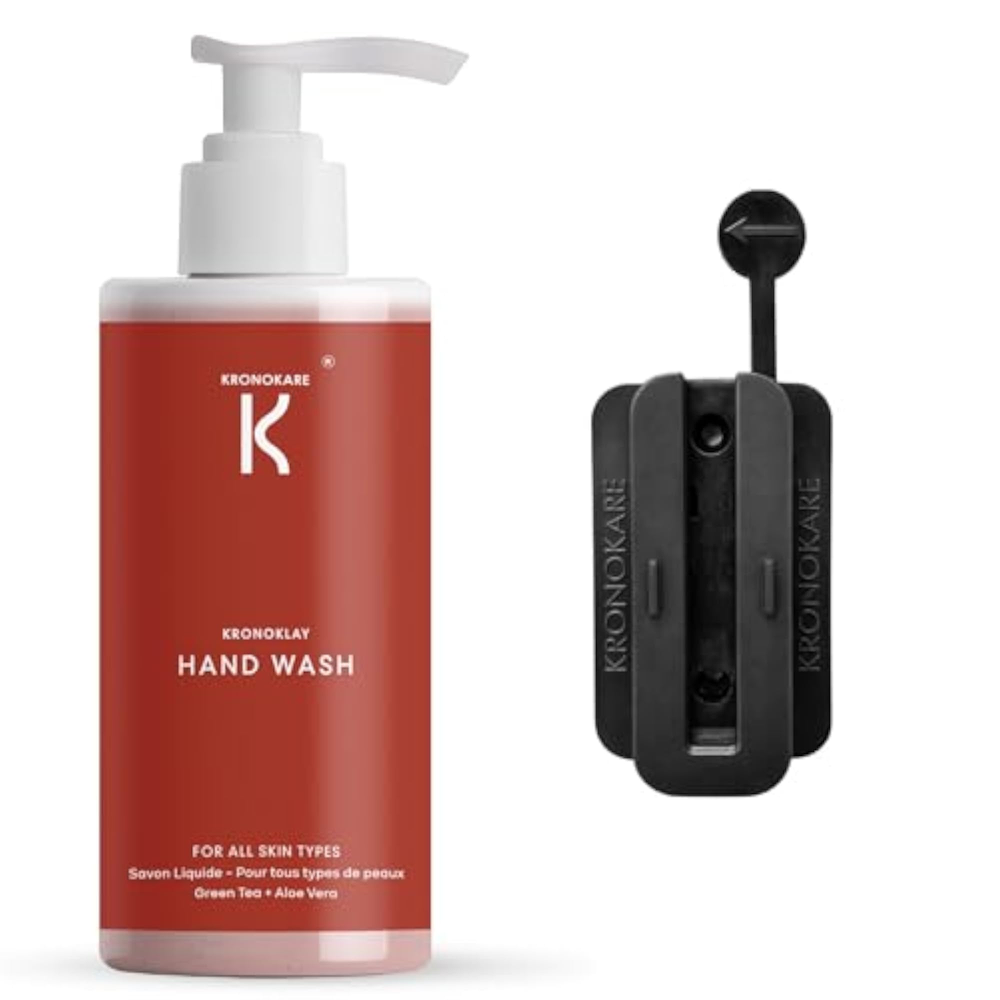 Kronoklay Natural Clay Hand Wash 550ml with Dispenser, Gentle Care